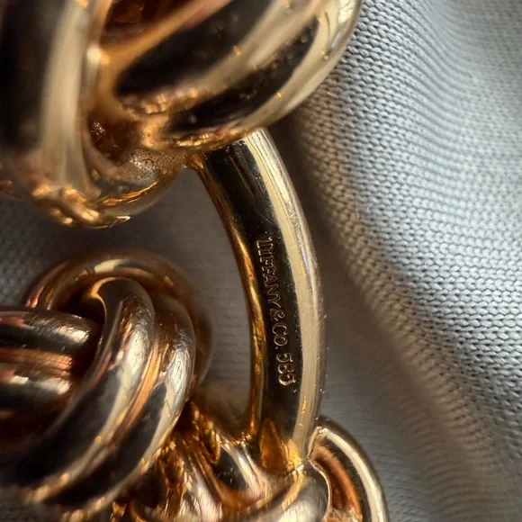 Vintage Tiffany Gold Knot cufflinks - Picture 5 of 6